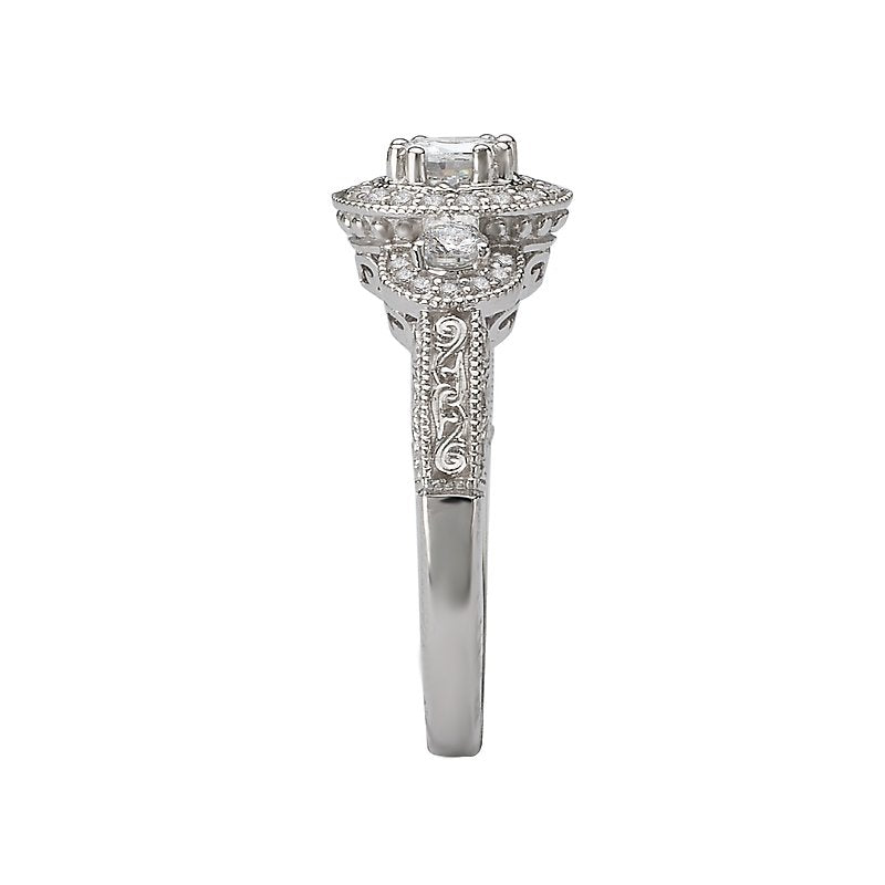 Romance Halo Diamond Ring