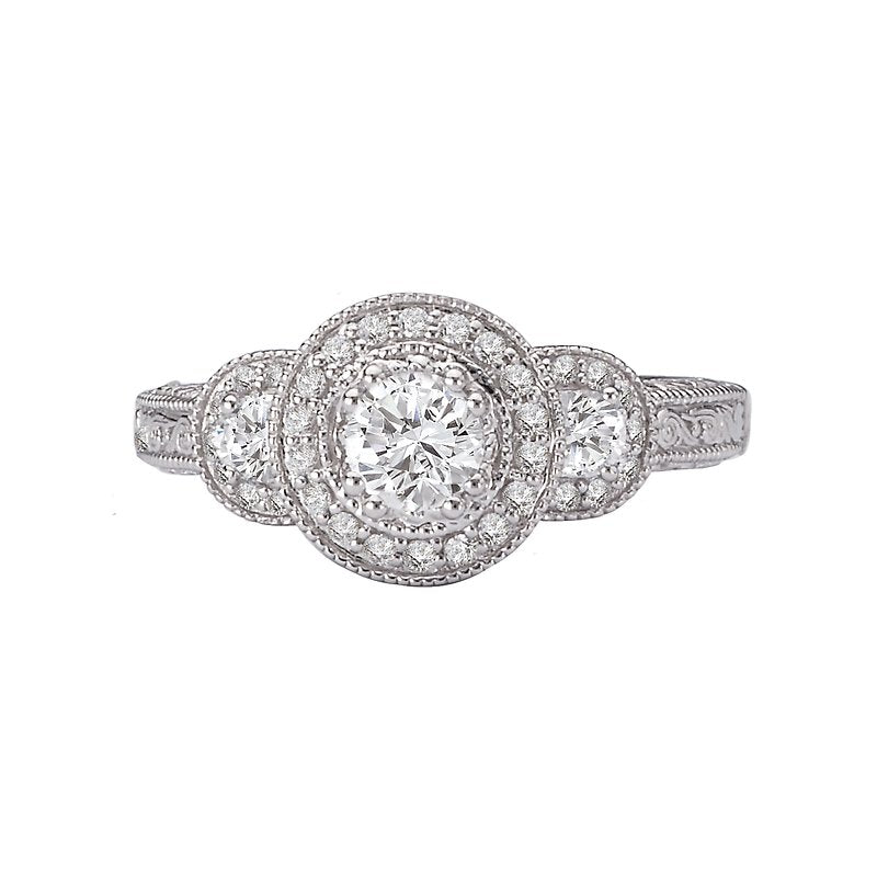 Romance Halo Diamond Ring