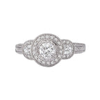 Romance Halo Diamond Ring