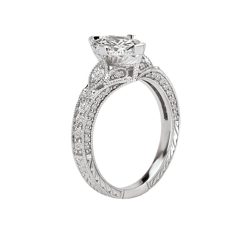 Romance Vintage Semi-Mount Diamond Ring
