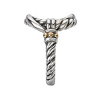 Eleganza Ladies Fashion Two-Tone Ring