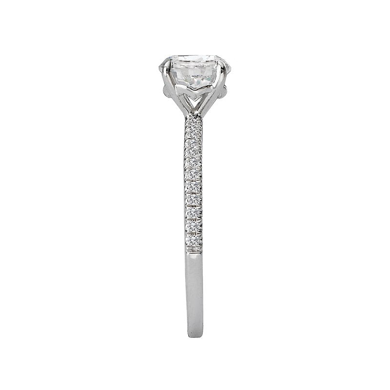 Romance Peg Head Semi-Mount Diamond Ring