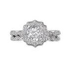Romance Halo Semi-Mount Diamond Ring