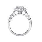 Romance Halo Semi-Mount Diamond Ring