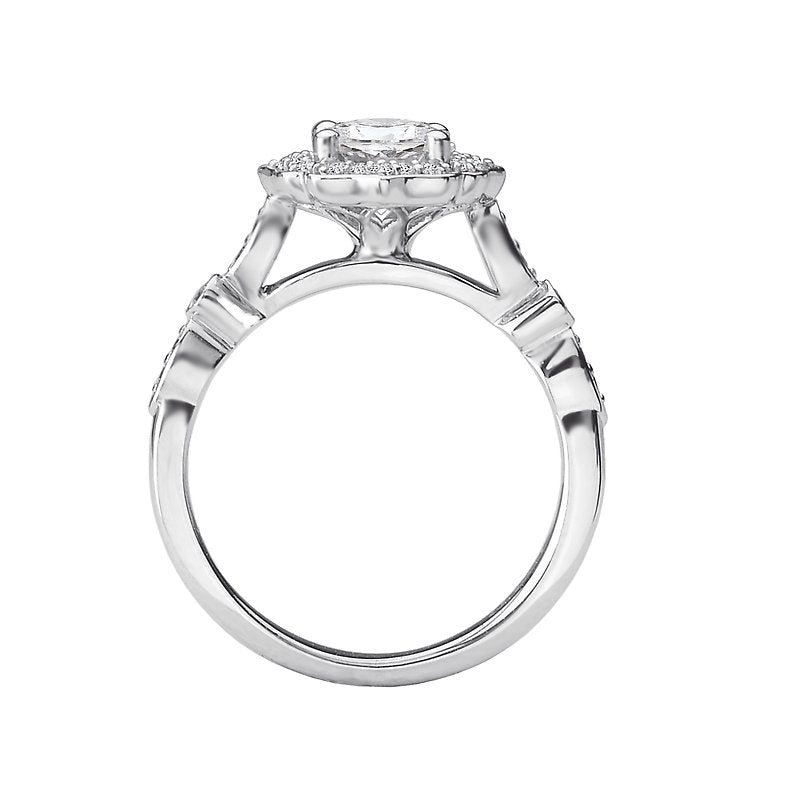 Romance Halo Semi-Mount Diamond Ring