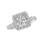 Romance Halo Semi-Mount Diamond Ring