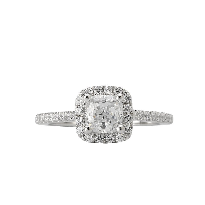 Romance Halo Semi-Mount Diamond Ring