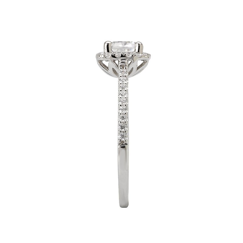 Romance Halo Semi-Mount Diamond Ring