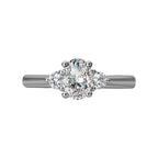 Romance 3 Stone Semi-Mount Diamond Ring