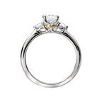 Romance 3 Stone Semi-Mount Diamond Ring