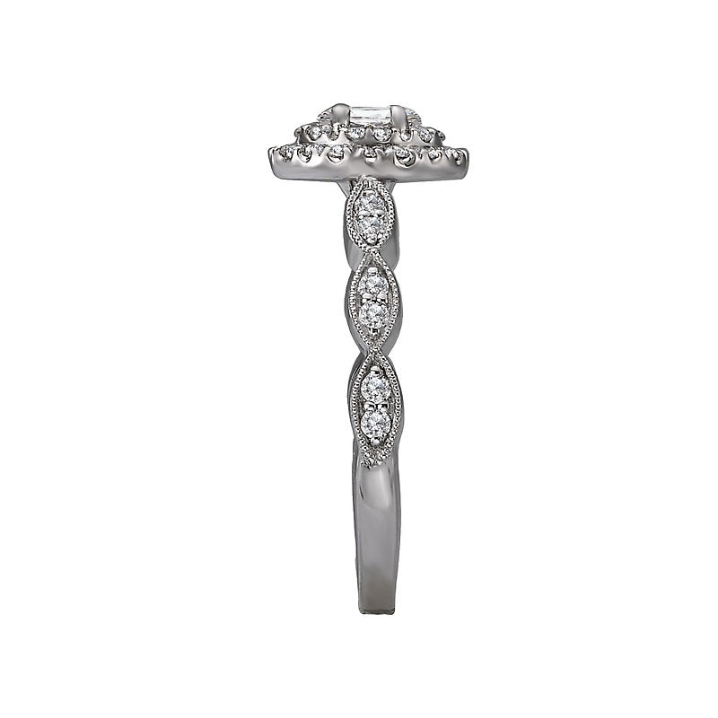 Romance Halo Diamond Ring