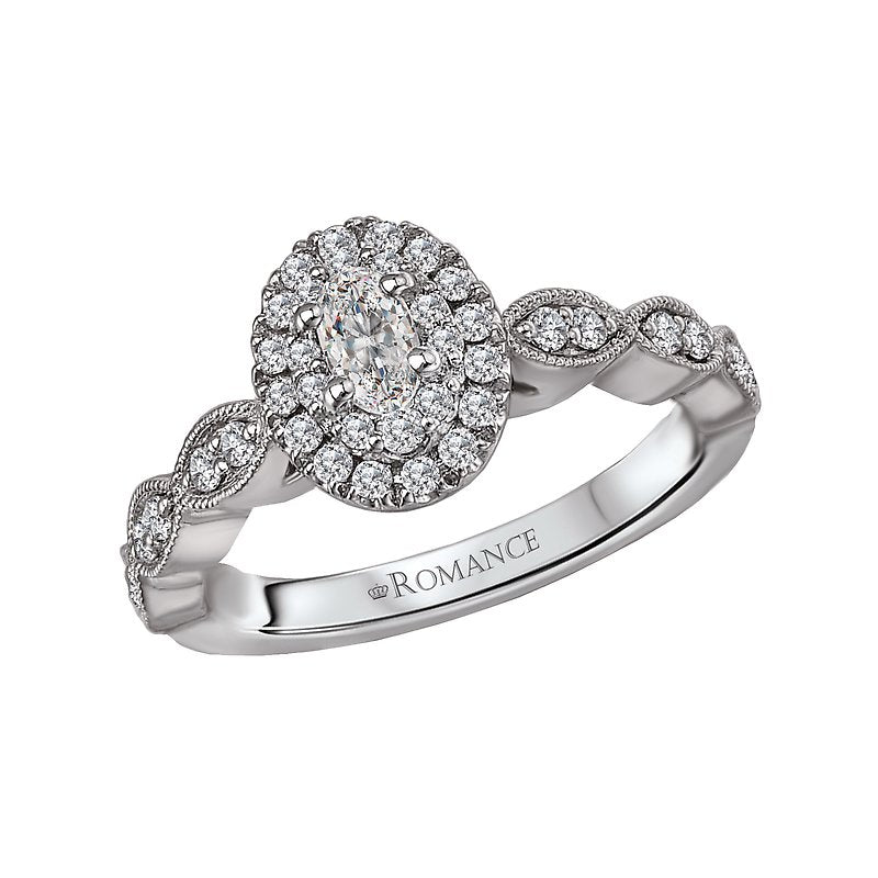 Romance Halo Diamond Ring