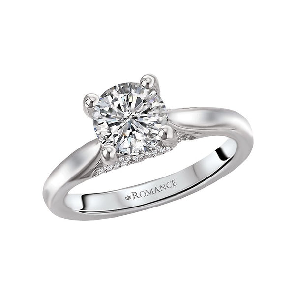 Romance Solitaire Semi-Mount Diamond Ring