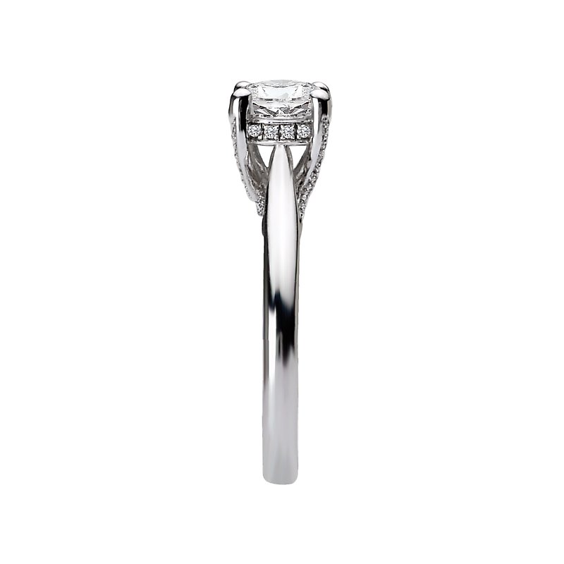Romance Solitaire Semi-Mount Diamond Ring