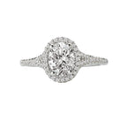 Romance Halo Semi-Mount Diamond Ring