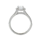 Romance Halo Semi-Mount Diamond Ring