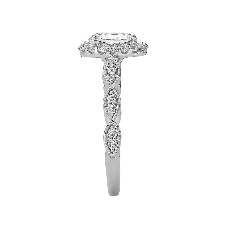 Romance Halo Semi Mount Ring
