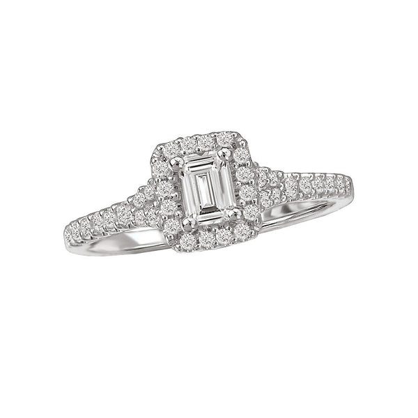 Romance Diamond Engagement Ring w/ Center