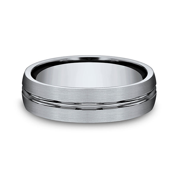 Cobalt/Titanium/Tungsten 6mm Comfort-Fit Design Wedding Band