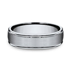 Titanium 6mm Comfort-Fit Design Wedding Band