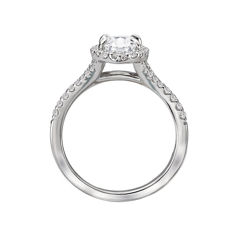 Romance Halo Semi-Mount Diamond Ring
