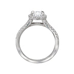Romance Halo Semi-Mount Diamond Ring