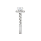 Romance Halo Semi-Mount Diamond Ring