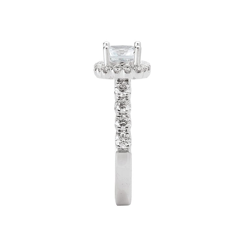 Romance Halo Semi-Mount Diamond Ring
