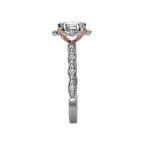Romance Halo Semi-Mount Diamond Ring