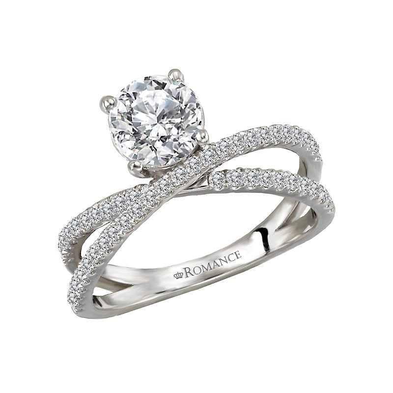 Romance Diamond Semi-Mount Engagement Ring