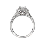 Romance Halo Semi-Mount Diamond Ring