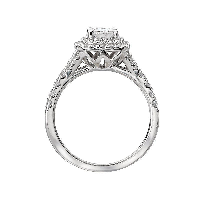 Romance Halo Semi-Mount Diamond Ring