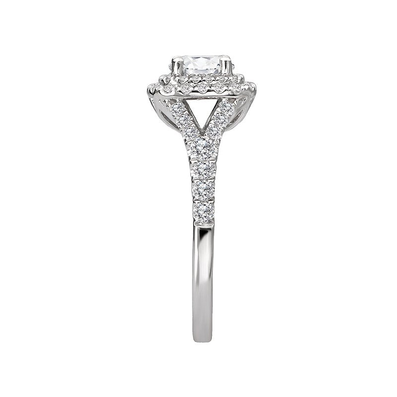 Romance Halo Semi-Mount Diamond Ring
