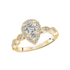 Romance Halo Semi-Mount Diamond Ring