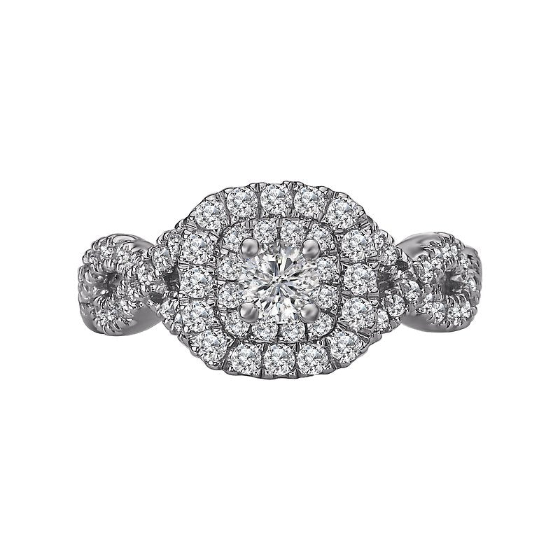 Romance Halo Diamond Ring