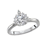 Romance Halo Semi-Mount Diamond Ring