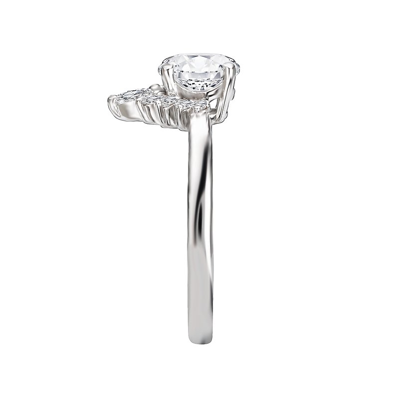 Romance Halo Semi-Mount Diamond Ring