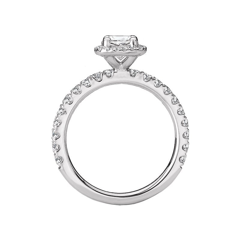 Romance Halo Semi-Mount Diamond Ring