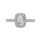 Romance Halo Semi-Mount Diamond Ring
