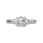 Romance 3 Stone Semi-Mount Diamond Ring