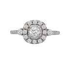Romance Halo Diamond Ring