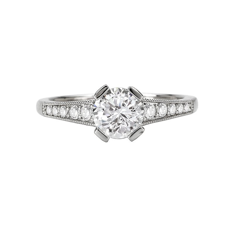 Romance Vintage Semi-Mount Diamond Ring