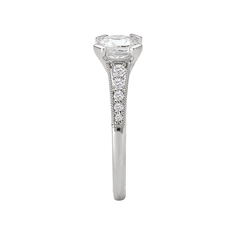 Romance Vintage Semi-Mount Diamond Ring