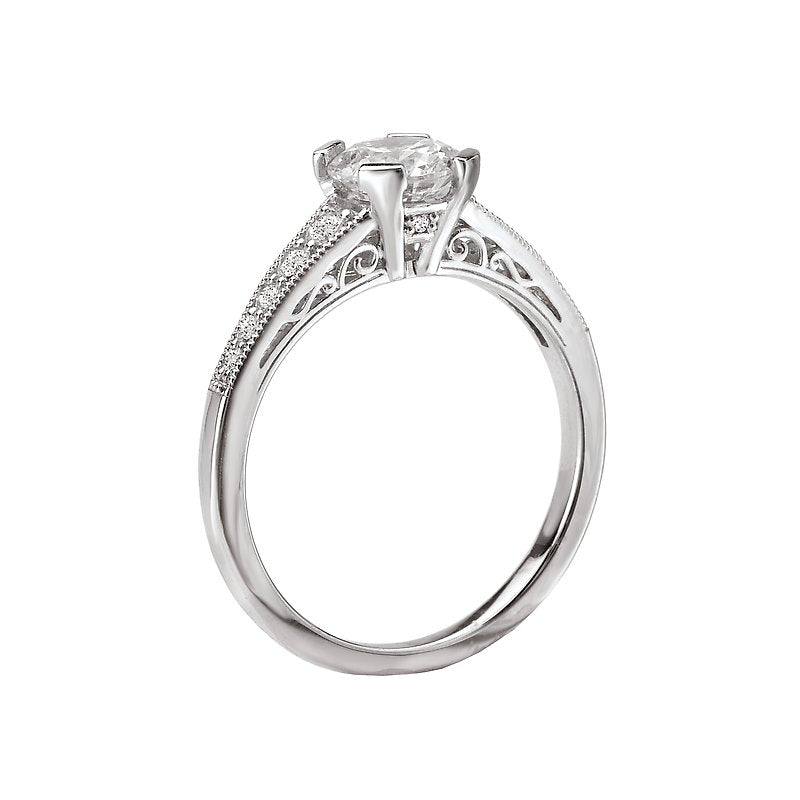 Romance Vintage Semi-Mount Diamond Ring