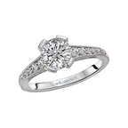 Romance Vintage Semi-Mount Diamond Ring