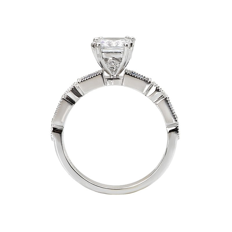 Romance Sapphire and Diamond Semi-Mount Ring