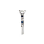 Romance Sapphire and Diamond Semi-Mount Ring