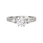 Romance Vintage Semi-Mount Diamond Ring