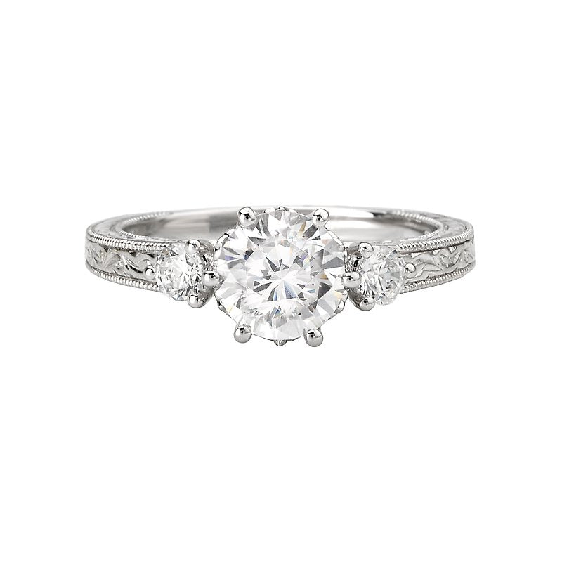 Romance Vintage Semi-Mount Diamond Ring