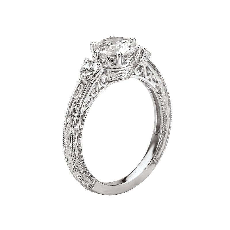 Romance Vintage Semi-Mount Diamond Ring